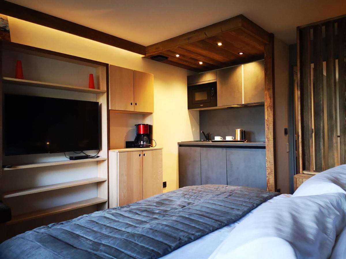 Alliey & Spa Piscine Appart-Hotel Serre Chevalier 蒙乃第耶-勒潘 外观 照片
