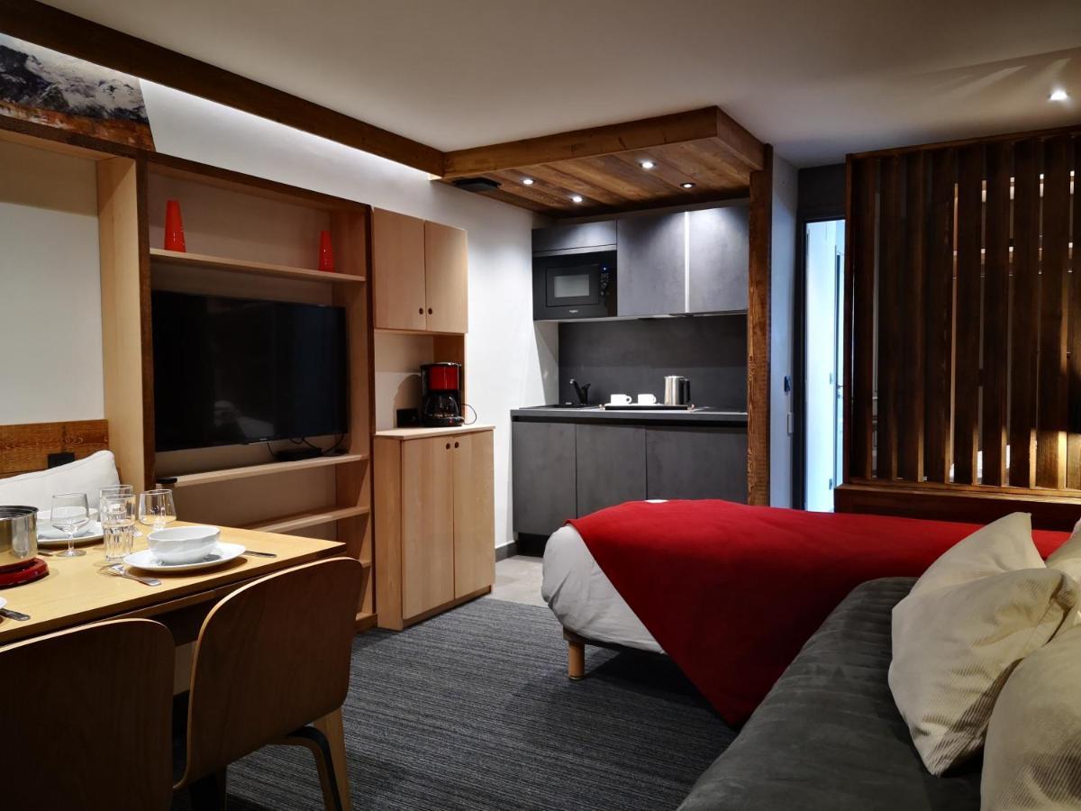 Alliey & Spa Piscine Appart-Hotel Serre Chevalier 蒙乃第耶-勒潘 外观 照片