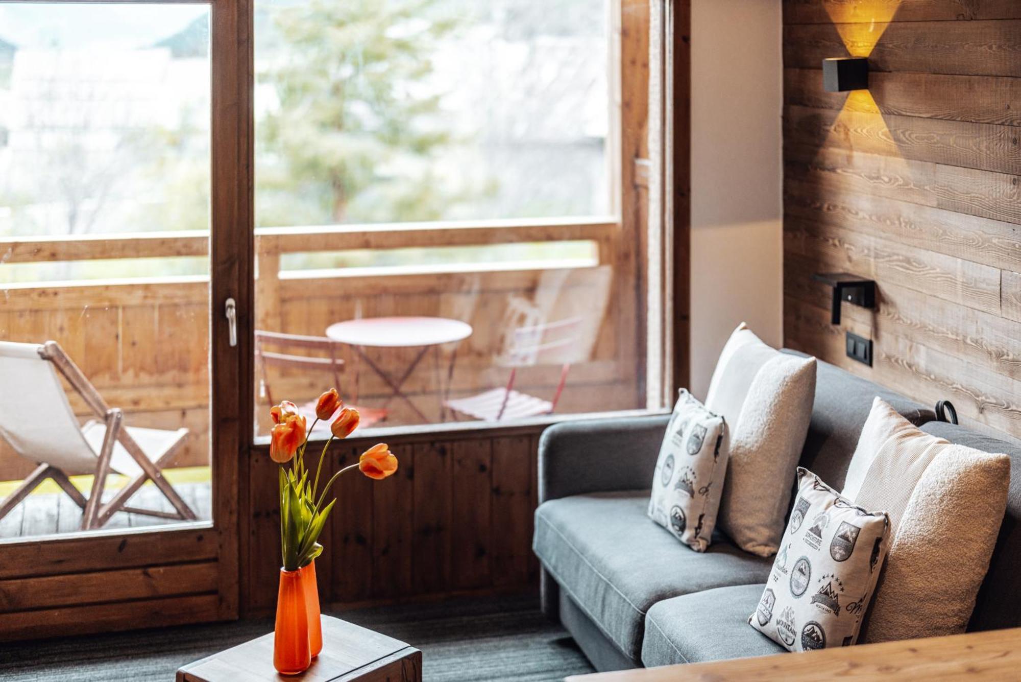 Alliey & Spa Piscine Appart-Hotel Serre Chevalier 蒙乃第耶-勒潘 外观 照片